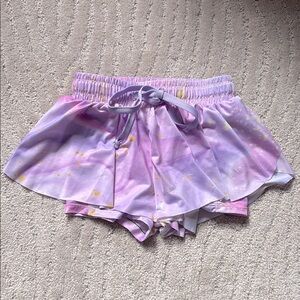 Dancina Skirted Butterfly Shorts Splatter Print
